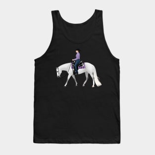 Gray Western Pleasure Horse - Equine Rampaige Tank Top